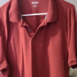 Old Navy Men's Brick Red Polo Shirt
